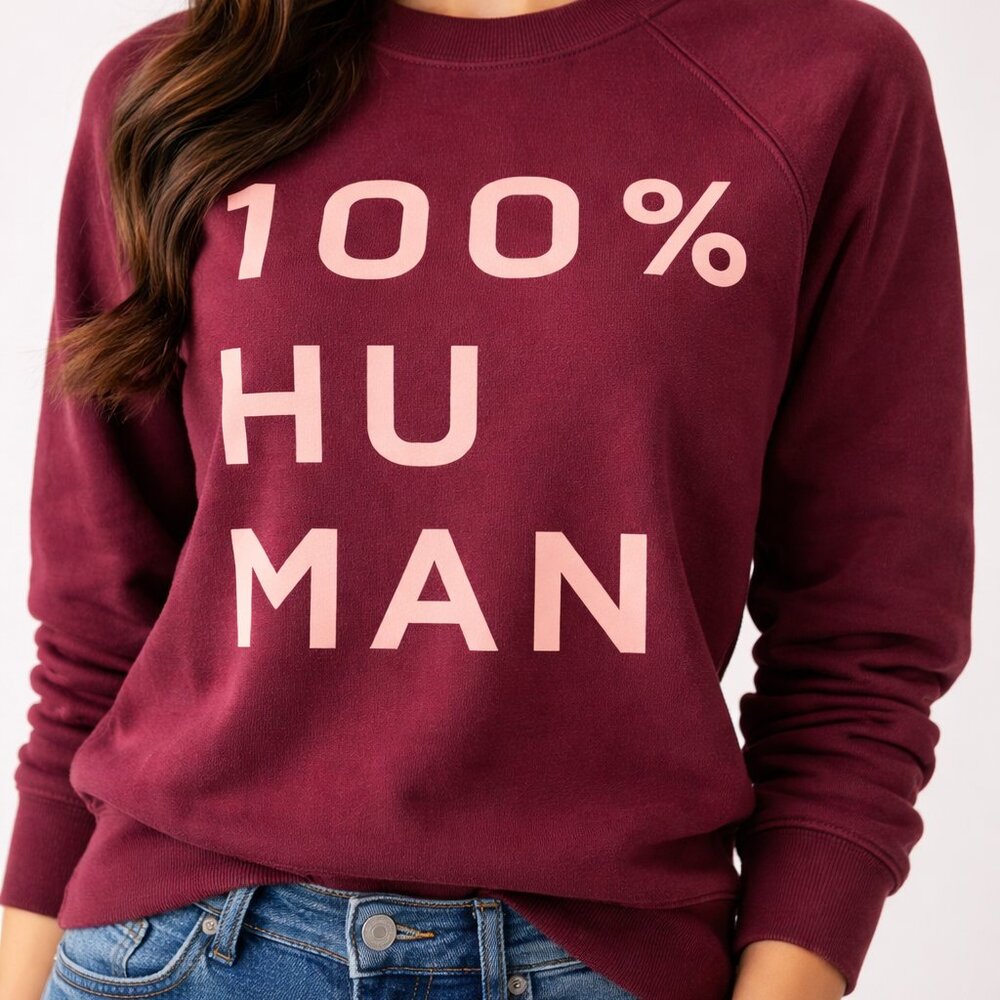 Everlane The 100% Human Typography Crewneck Sweatshirt Size XXS